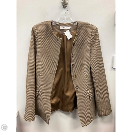 Blazer By Astr The Label In Brown & Tan, Size: M