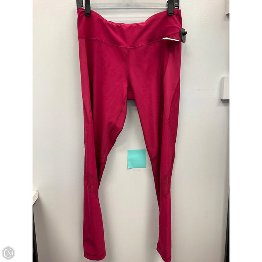 Athletic Leggings By 90 Degrees By Reflex In Pink, Size: L