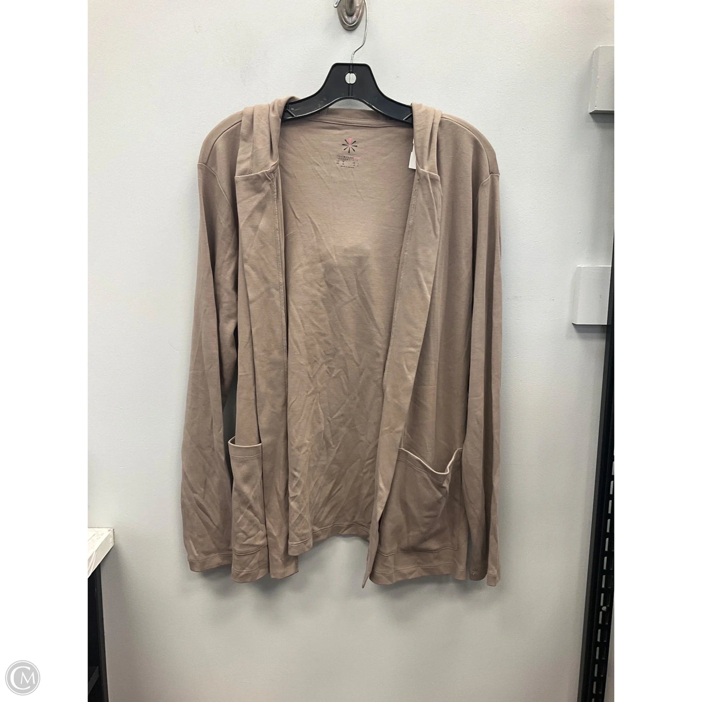 Cardigan By Isaac Mizrahi Live Qvc In Taupe, Size: M