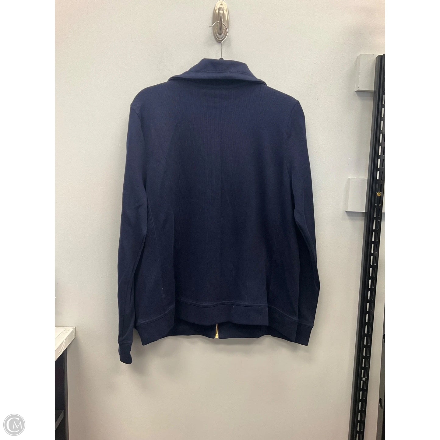 Sweatshirt Collar By Lauren By Ralph Lauren In Navy, Size: Xl
