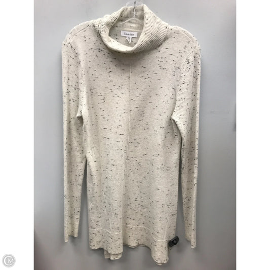 Sweater By Calvin Klein In Cream, Size: M