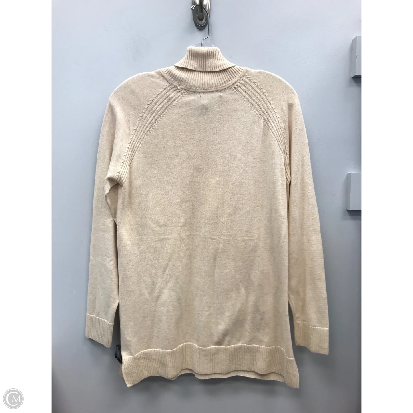 Sweater By Jeanne Pierre In Cream, Size: M