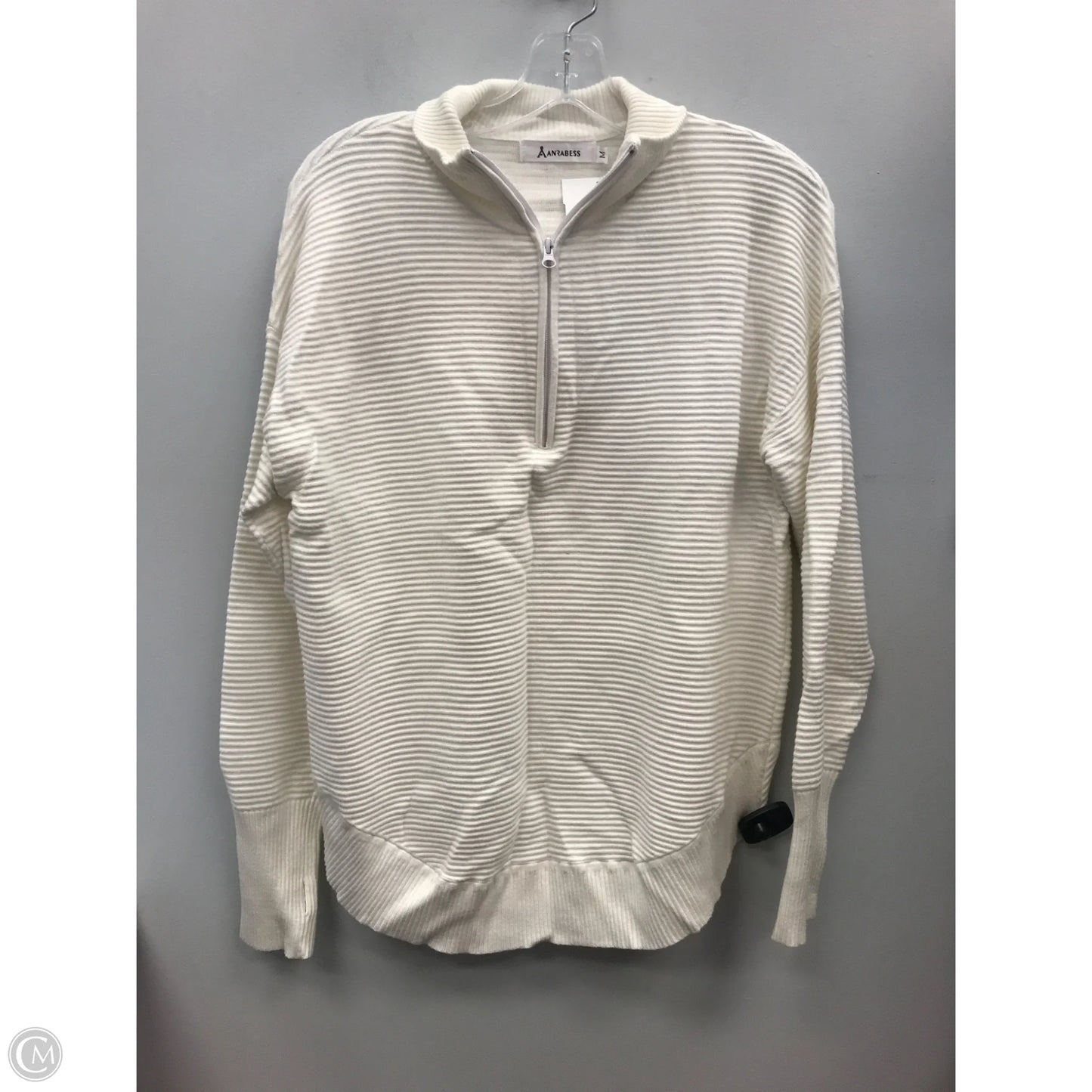 Top Long Sleeve By Anrabess In Cream, Size: M