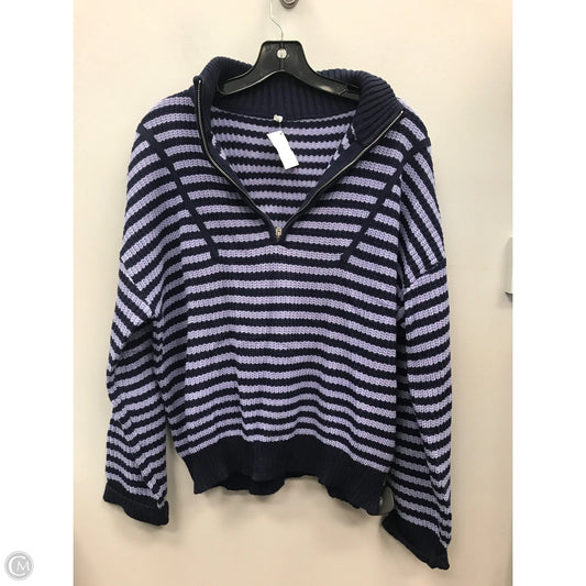 Sweater By Clothes Mentor In Striped Pattern, Size: M