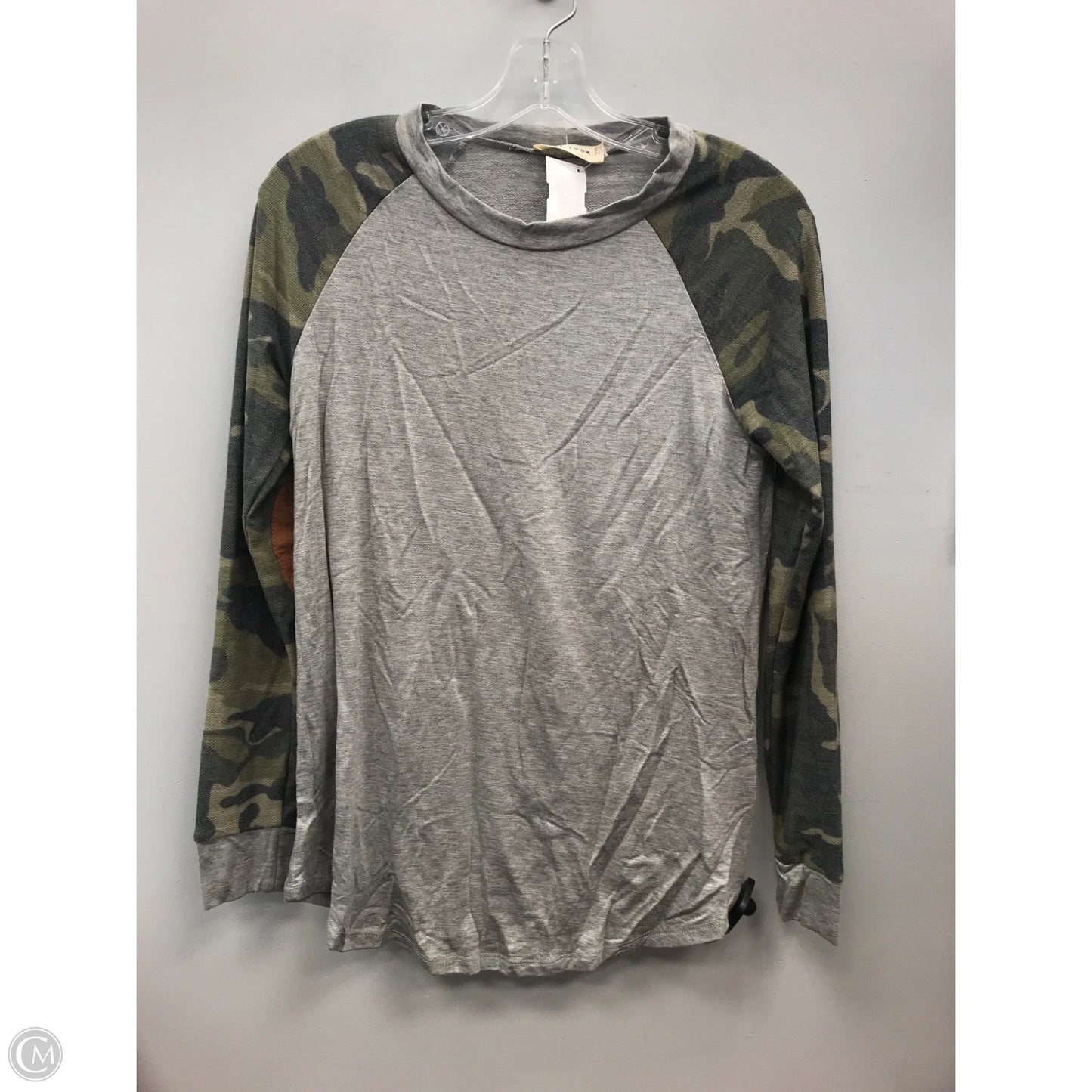 Top Long Sleeve By Clothes Mentor In Green & Grey, Size: S