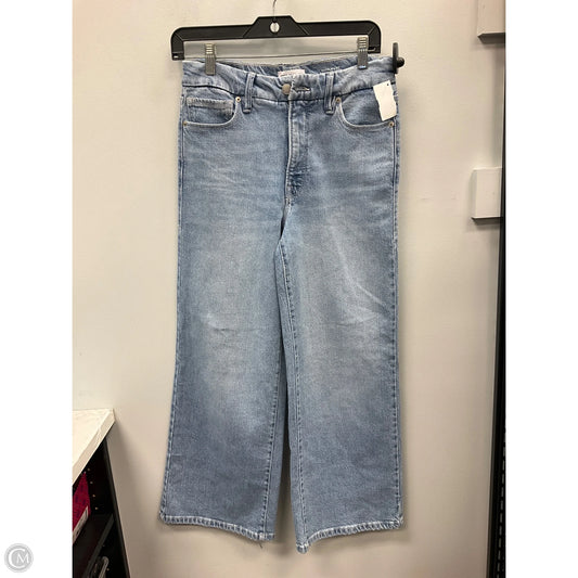 Jeans Wide Leg By Good American In Blue Denim, Size: 4