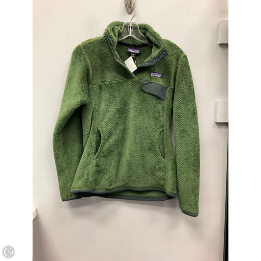 Sweatshirt Collar By Patagonia In Green, Size: S