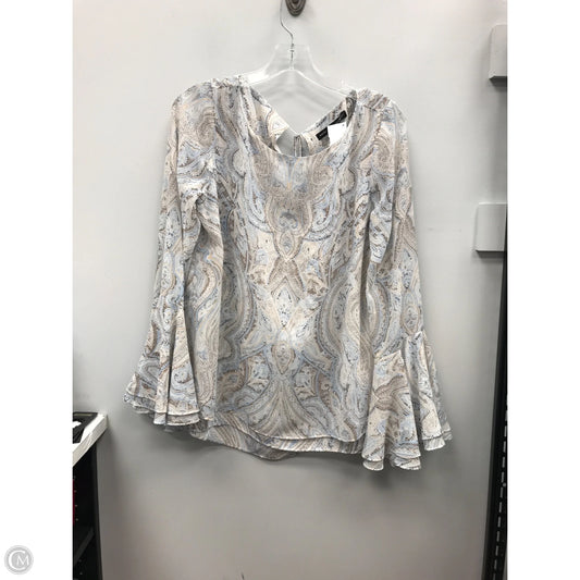 Top Long Sleeve By White House Black Market In Multi-colored, Size: 10