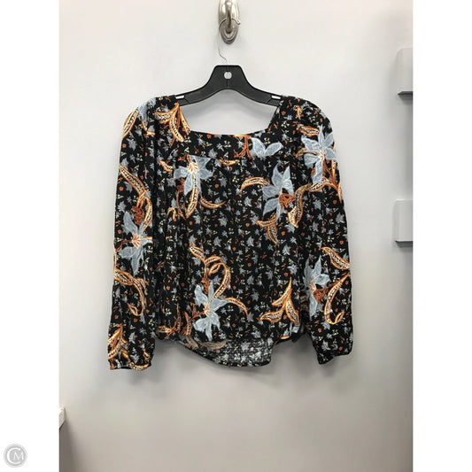 Top Long Sleeve By Loft In Multi-colored, Size: S
