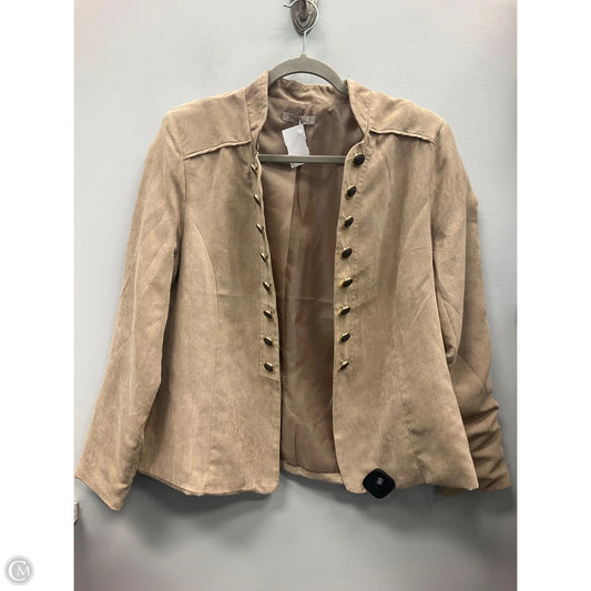 Blazer By Roz And Ali In Beige, Size: L
