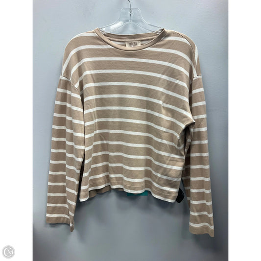 Top Long Sleeve By Haven In Striped Pattern, Size: S