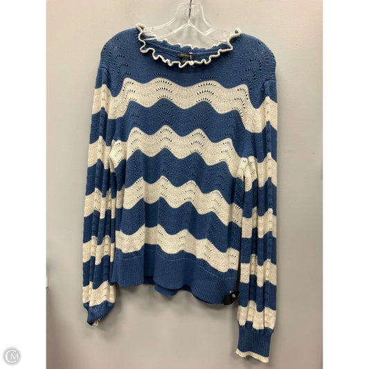 Sweater By Talbots In Striped Pattern, Size: L