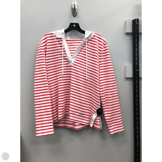 Top Long Sleeve By Talbots In Striped Pattern, Size: L