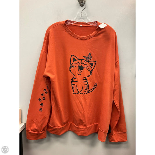 Top Long Sleeve By Clothes Mentor In Orange, Size: 2x