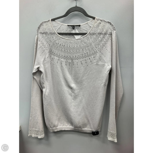 Top Long Sleeve By White House Black Market In Grey, Size: S
