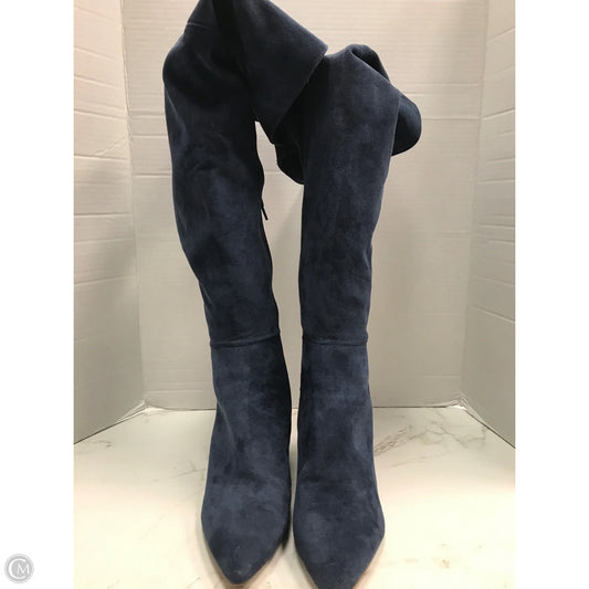 Boots Over-the-knee Heels By Charles By Charles David In Blue, Size: 8.5