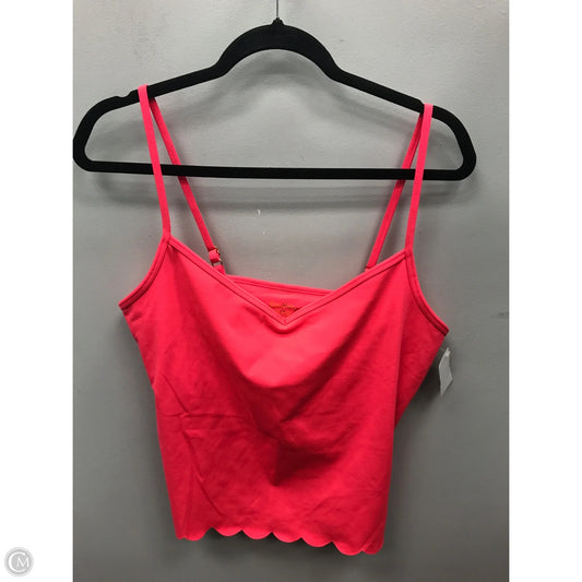 Top Sleeveless Designer By Lilly Pulitzer In Pink, Size: L