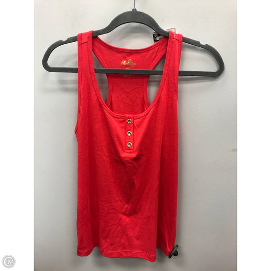 Top Sleeveless Designer By Lilly Pulitzer In Red, Size: S