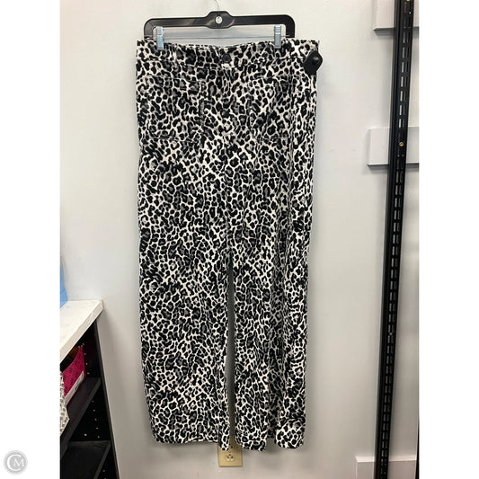 Pants Wide Leg By Loft In Animal Print, Size: 10