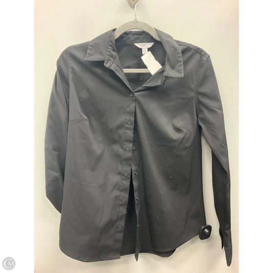 Top Long Sleeve By Time And Tru In Black, Size: S