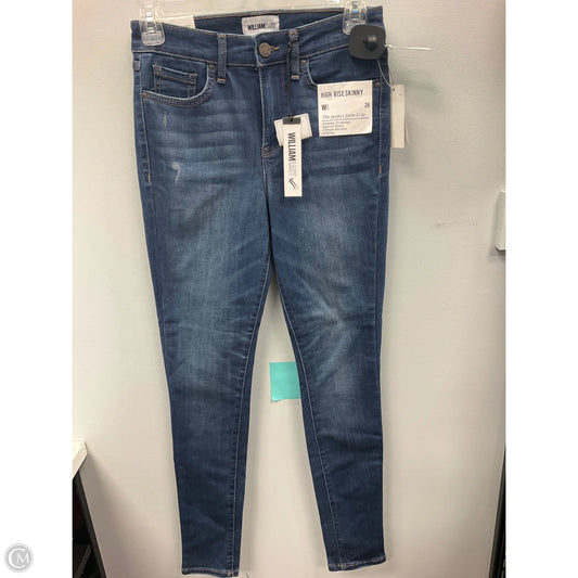 Jeans Skinny By William Rast In Blue Denim, Size: 2