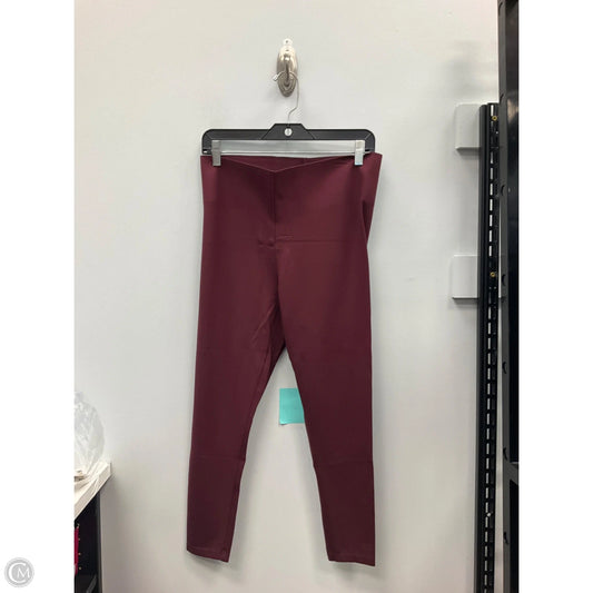 Pants Leggings By Loft In Maroon, Size: Mp