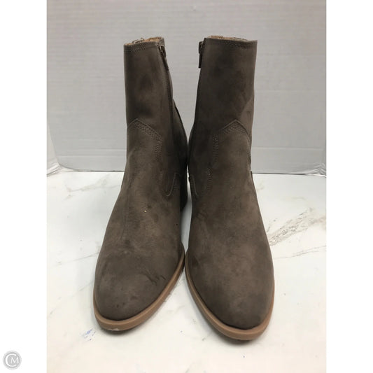 Boots Ankle Heels By Lc Lauren Conrad In Taupe, Size: 11