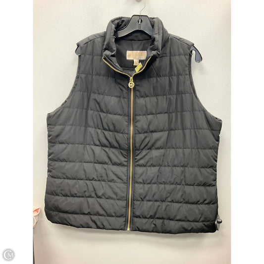 Vest Puffer & Quilted By Michael By Michael Kors In Black, Size: 1x