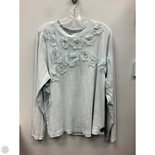Top Long Sleeve By Anthropologie In Blue, Size: 2x