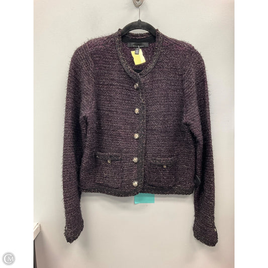 Blazer By White House Black Market In Black & Purple, Size: Xs
