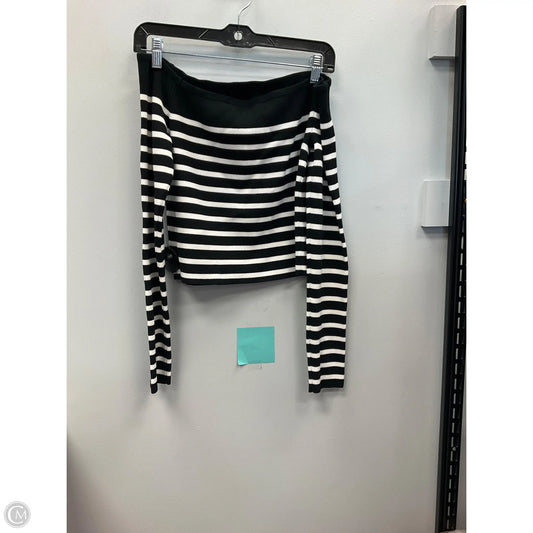Top Long Sleeve By Banana Republic In Striped Pattern, Size: S