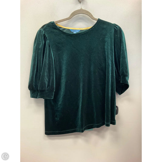 Top Short Sleeve By Draper James In Green, Size: M