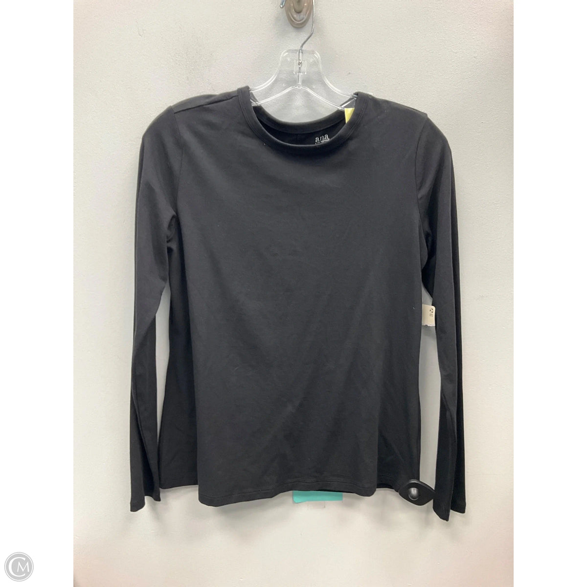 Top Long Sleeve Basic By Ana In Black, Size: S