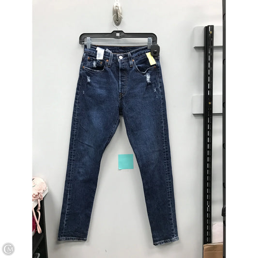 Jeans Skinny By Levis In Blue Denim, Size: 2
