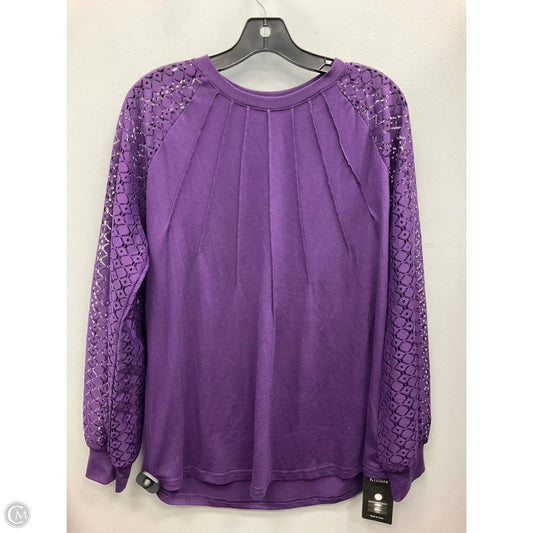 Top Long Sleeve By Clothes Mentor In Purple, Size: L