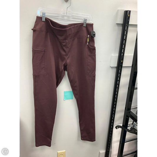 Pants Leggings By Carhartt In Maroon, Size: L