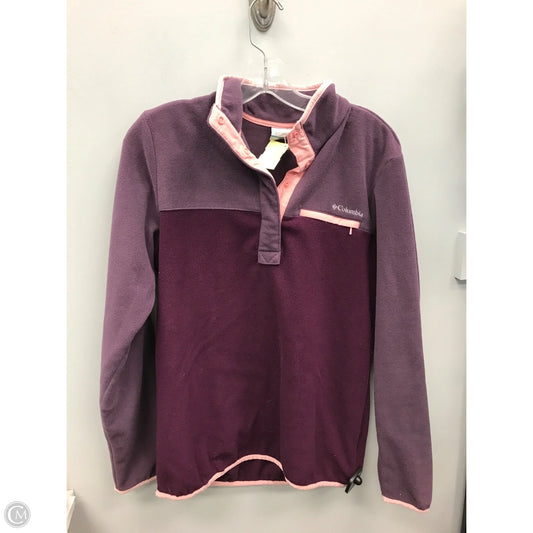 Jacket Fleece By Columbia In Purple, Size: M