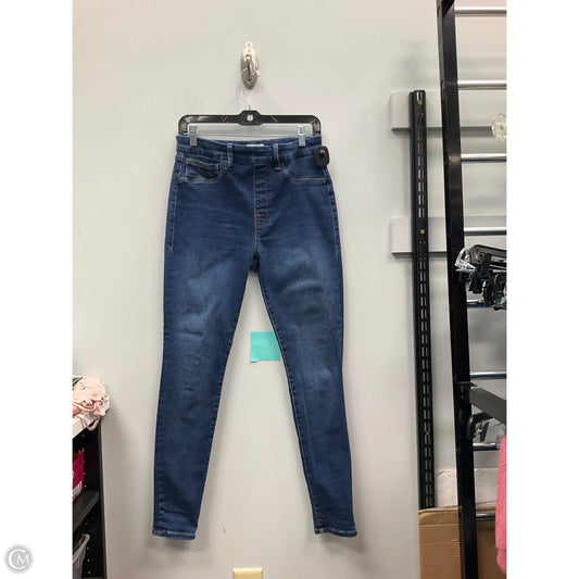 Jeans Skinny By Good American In Blue Denim, Size: L