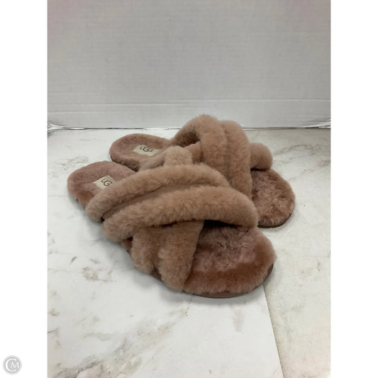 Slippers Designer By Ugg In Cream, Size: 9