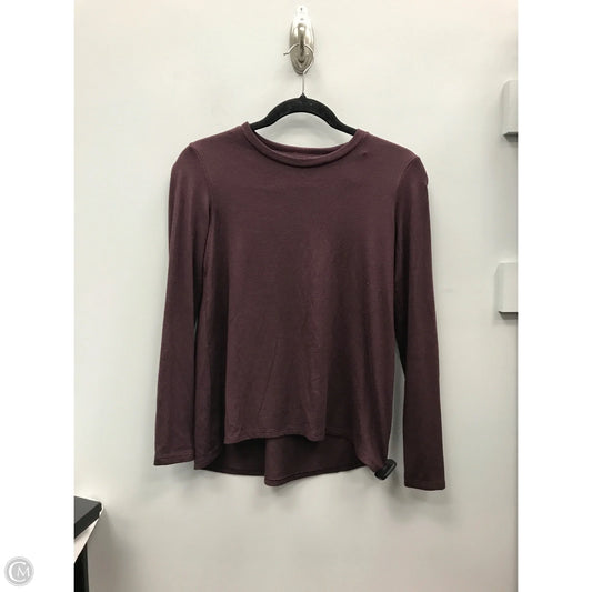 Top Long Sleeve Basic By American Eagle In Purple, Size: Xs