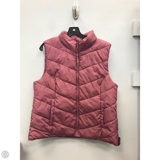 Vest Puffer & Quilted By Cole-haan In Mauve, Size: L