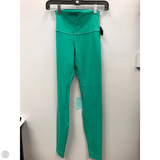 Athletic Leggings By Lululemon In Green, Size: 4