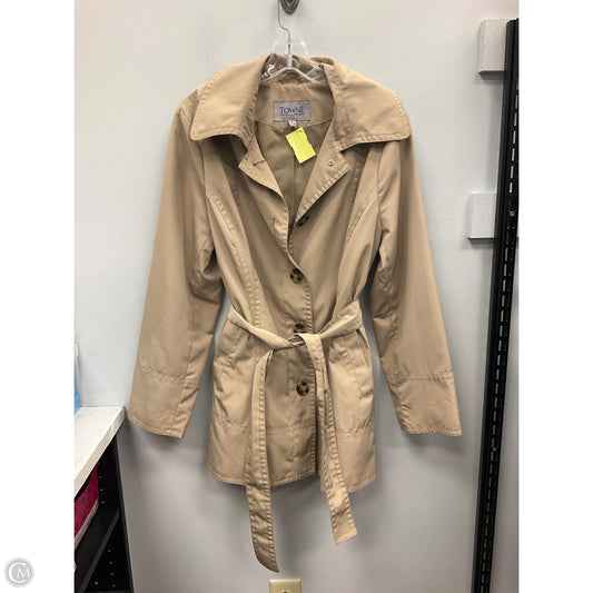 Coat Trench Coat By London Fog In Tan, Size: L