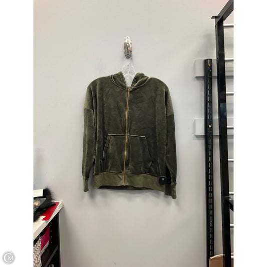 Sweatshirt Hoodie By Felina In Green, Size: M