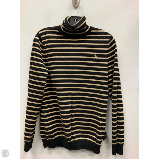 Top Long Sleeve By Lauren By Ralph Lauren In Striped Pattern, Size: L