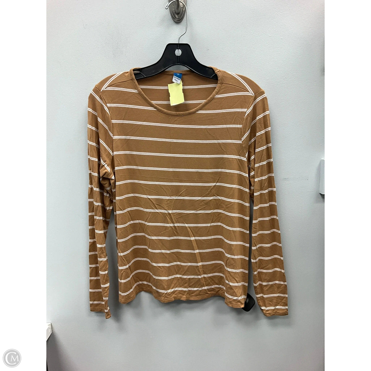 Top Long Sleeve Basic By Old Navy In Striped Pattern, Size: S