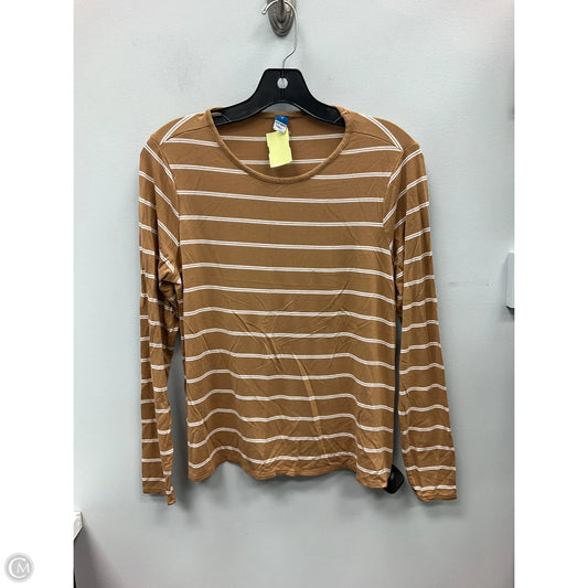 Top Long Sleeve Basic By Old Navy In Striped Pattern, Size: S