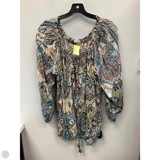 Top Long Sleeve By Clothes Mentor In Multi-colored, Size: L