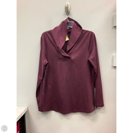 Top Long Sleeve By L.l. Bean In Purple, Size: L