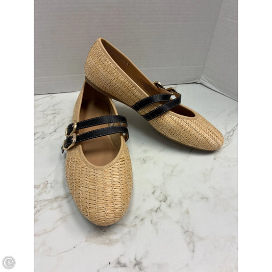 Shoes Flats By Universal Thread In Black & Cream, Size: 10